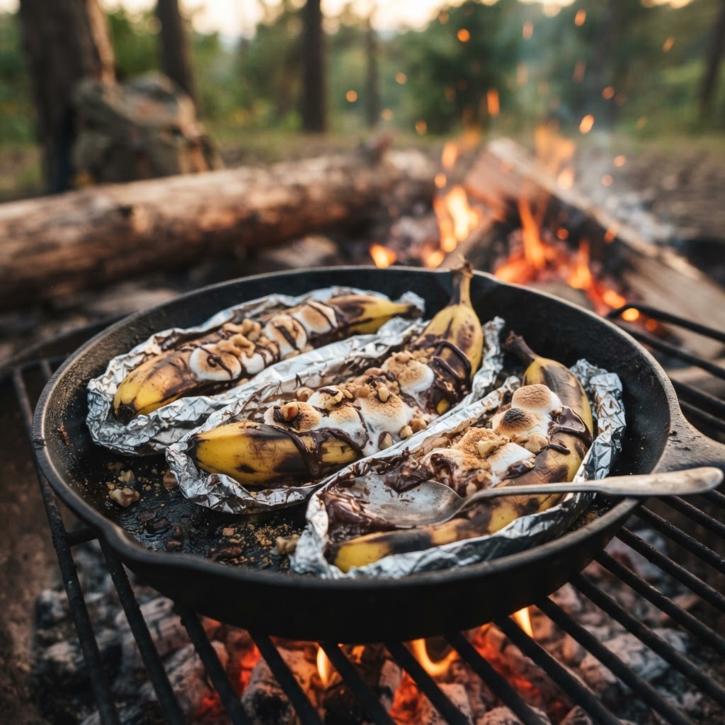 Banana-Boat vom Grill