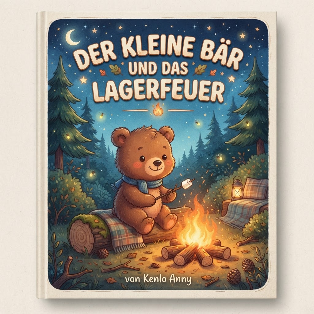 Der kleine Bär und das Lagerfeuer