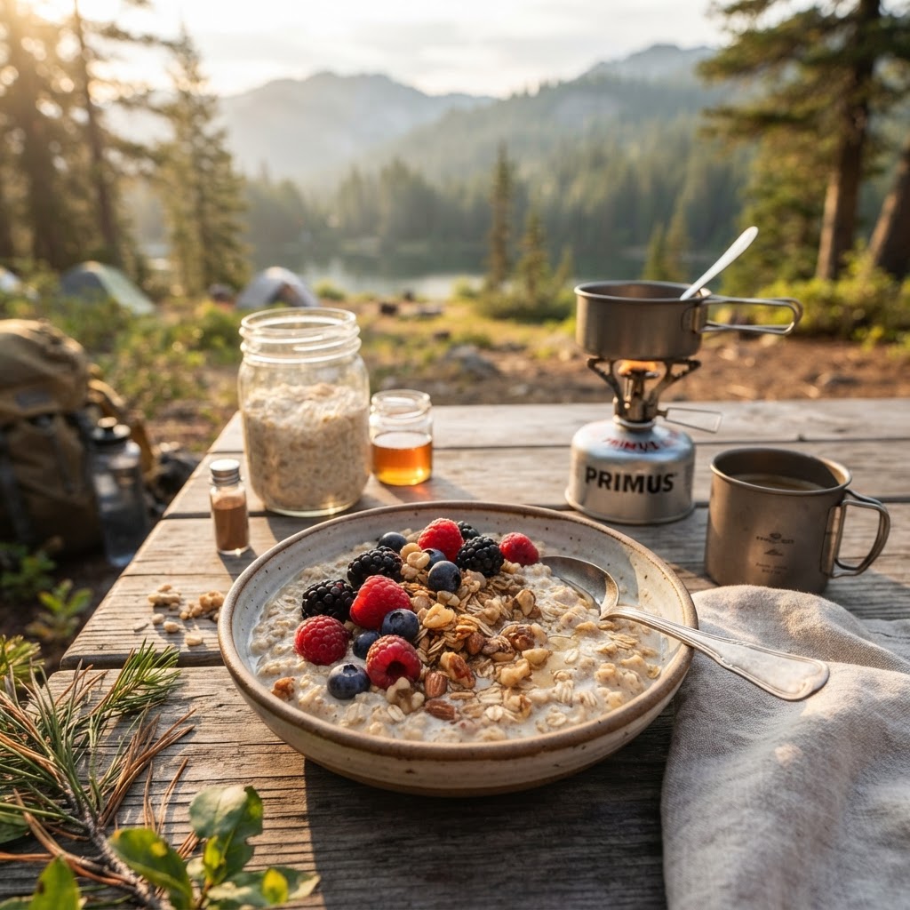 Haferbrei mit Beeren (Overnight Oats)