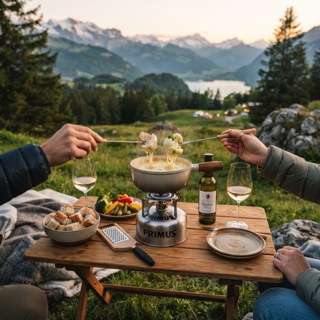 Käse-Fondue im Mini-Topf