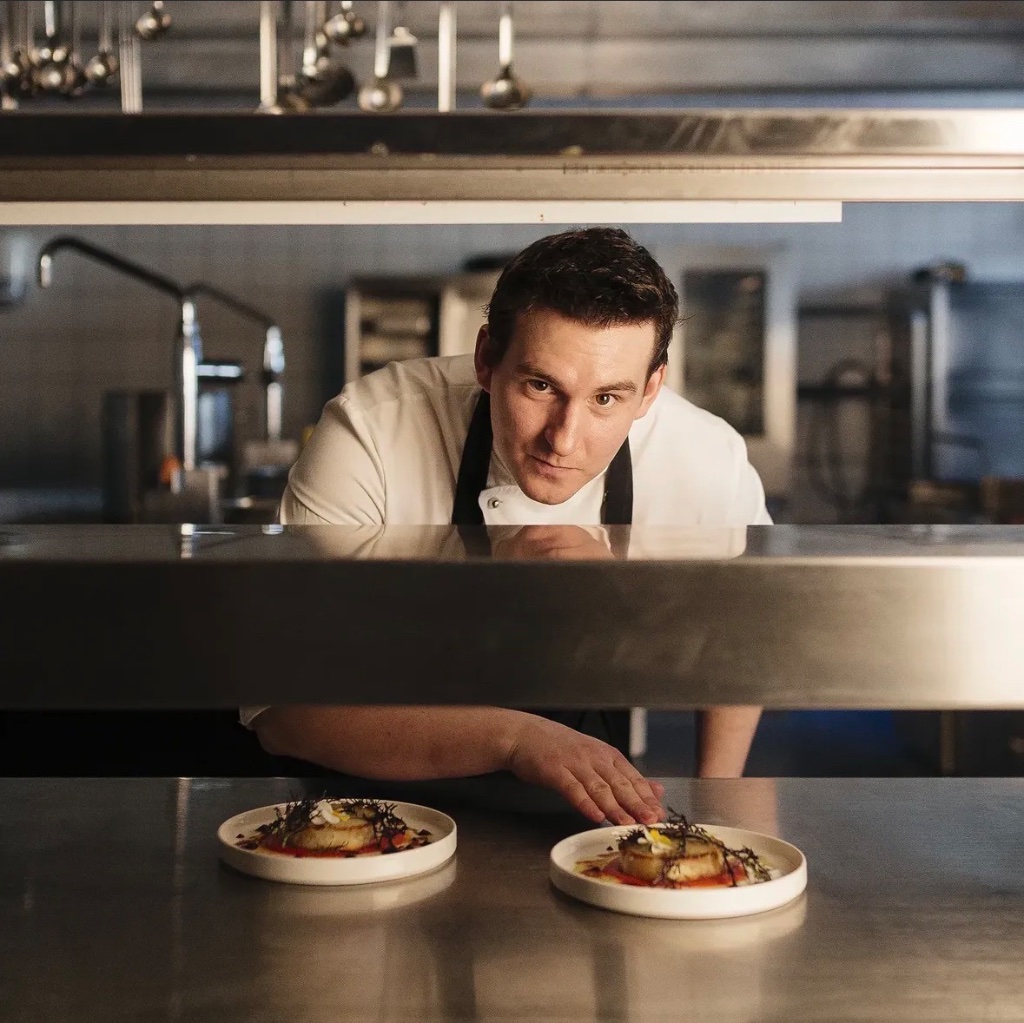 Andrew Spence in the kitchen