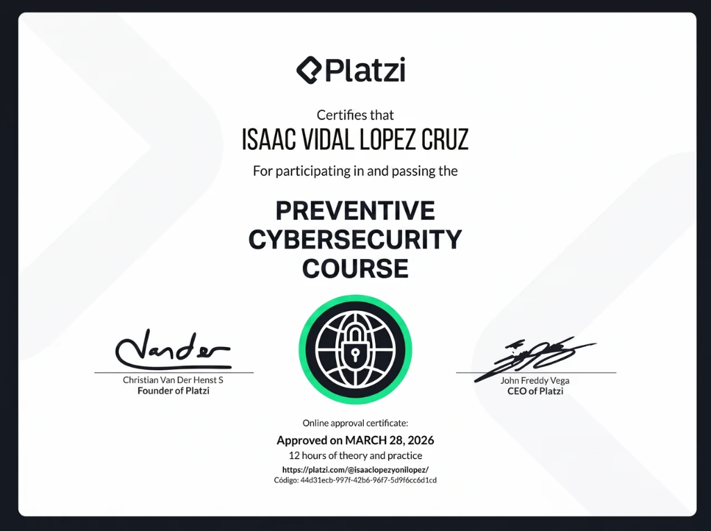 Preventive Cybersecurity Course