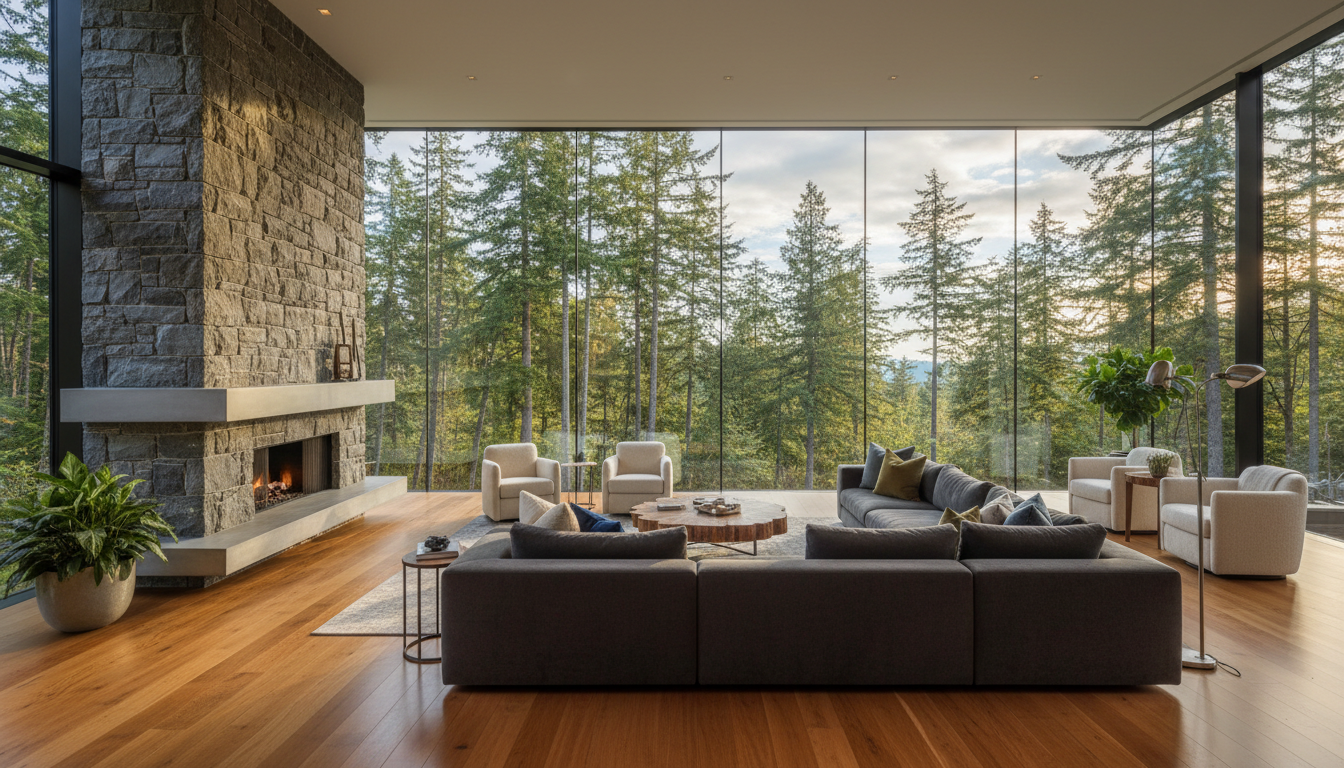 Luxurious living room interior