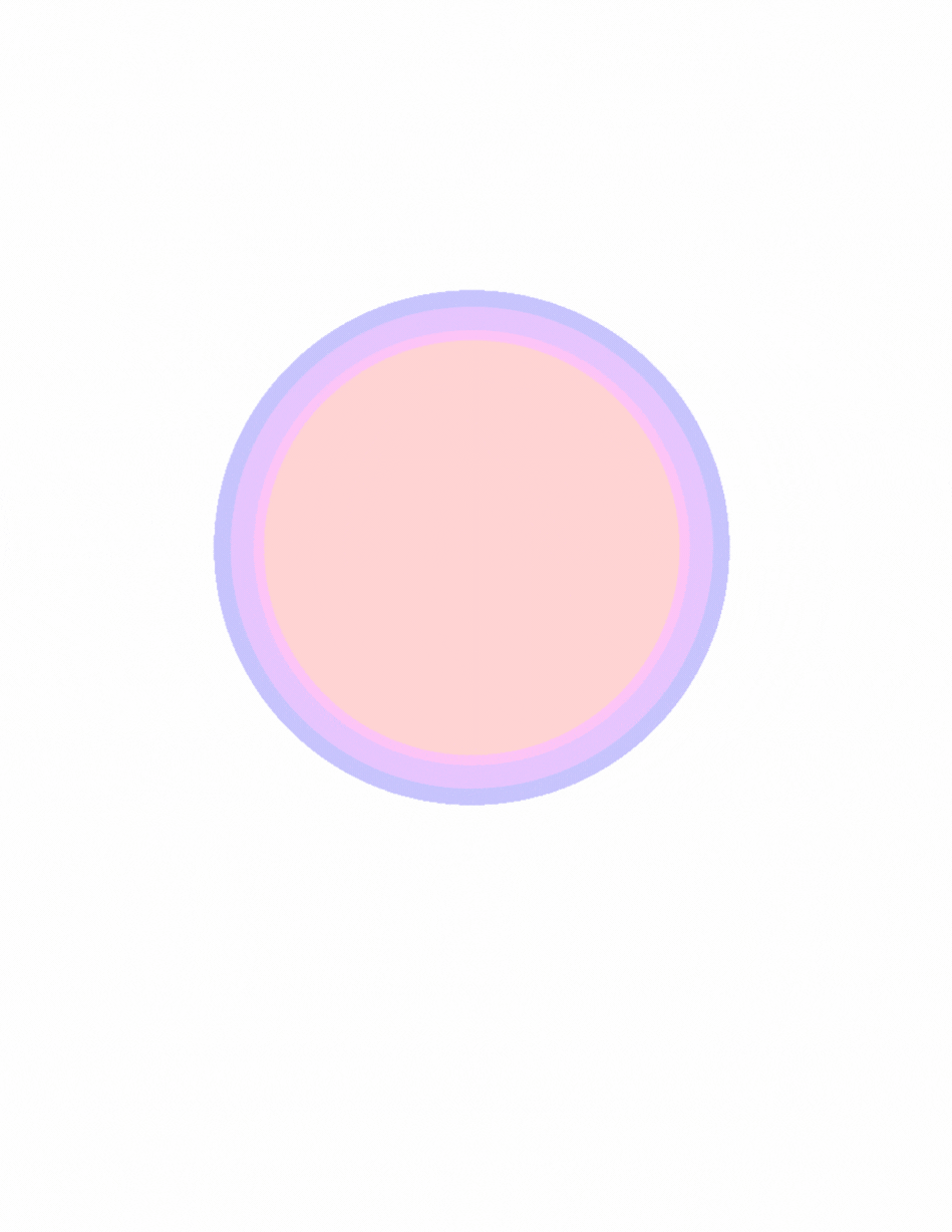 Breathing circle animation