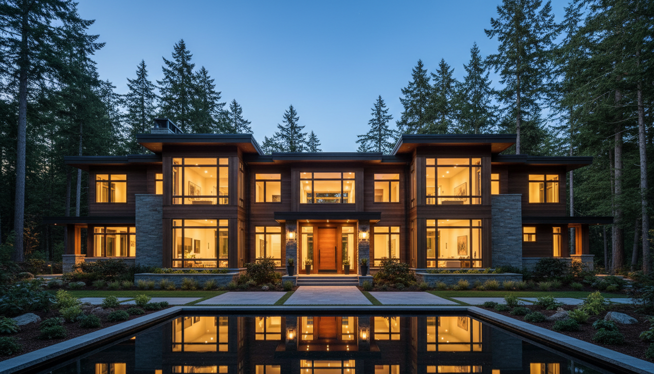 Home at dusk