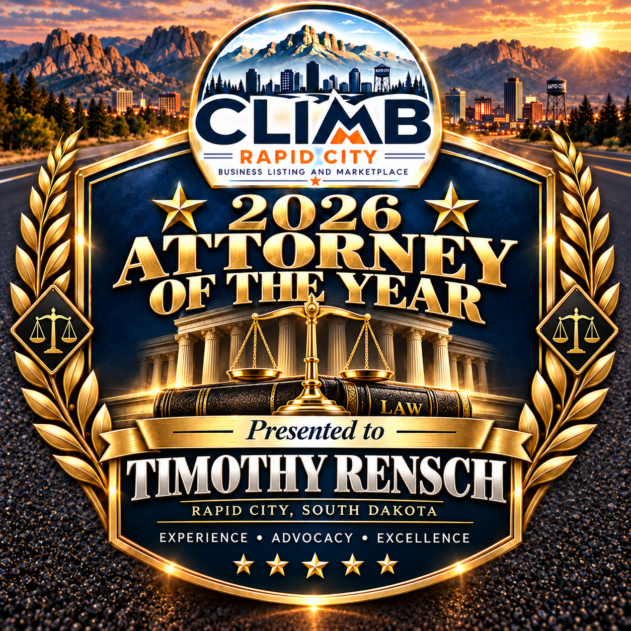 2026 Attorney of the Year Award — Timothy Rensch