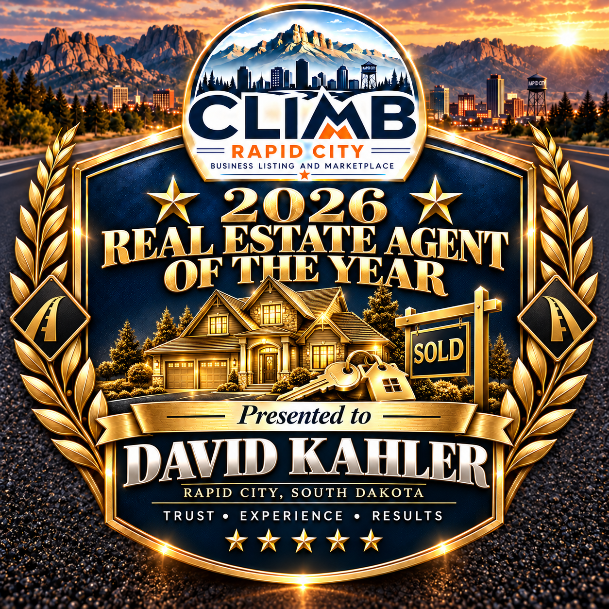 2026 Real Estate Agent of the Year Award — David Kahler