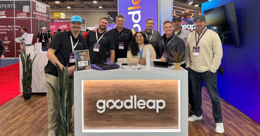 Legacy Modern Roofing team with Goodleap at a financing partnership event