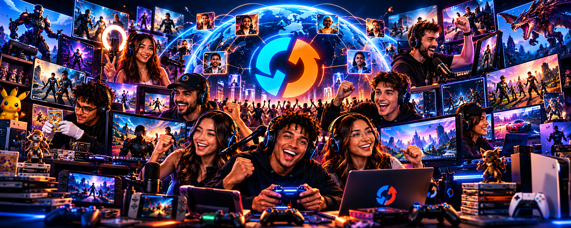 TradeUpGames Creator Network — a global gaming community of streamers and traders connected through one platform