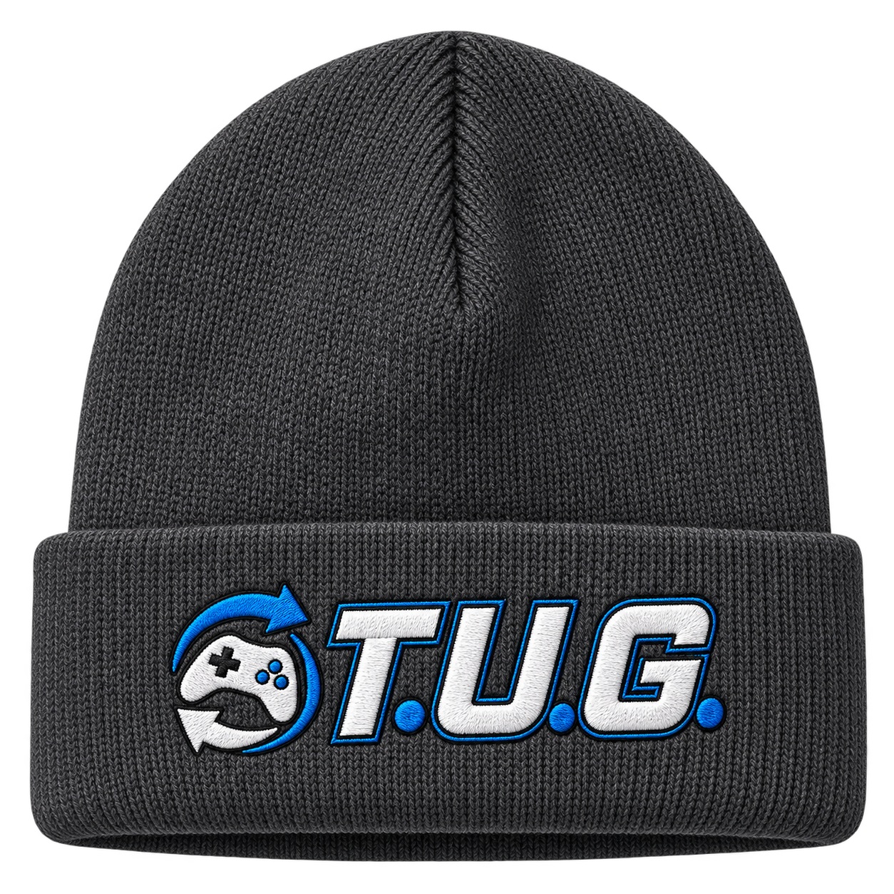 Charcoal T.U.G. Embroidered Beanie
