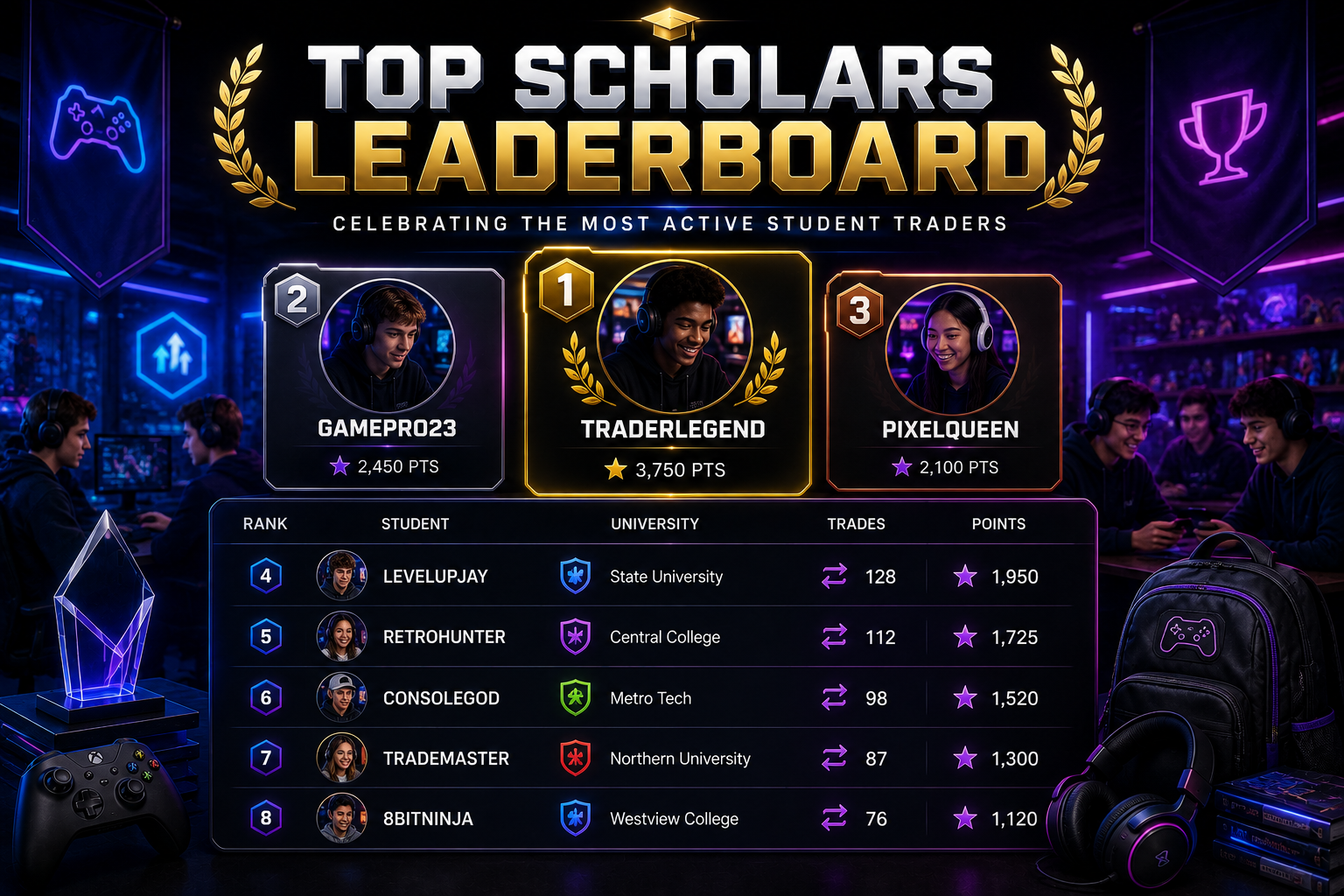 Top Scholars Leaderboard