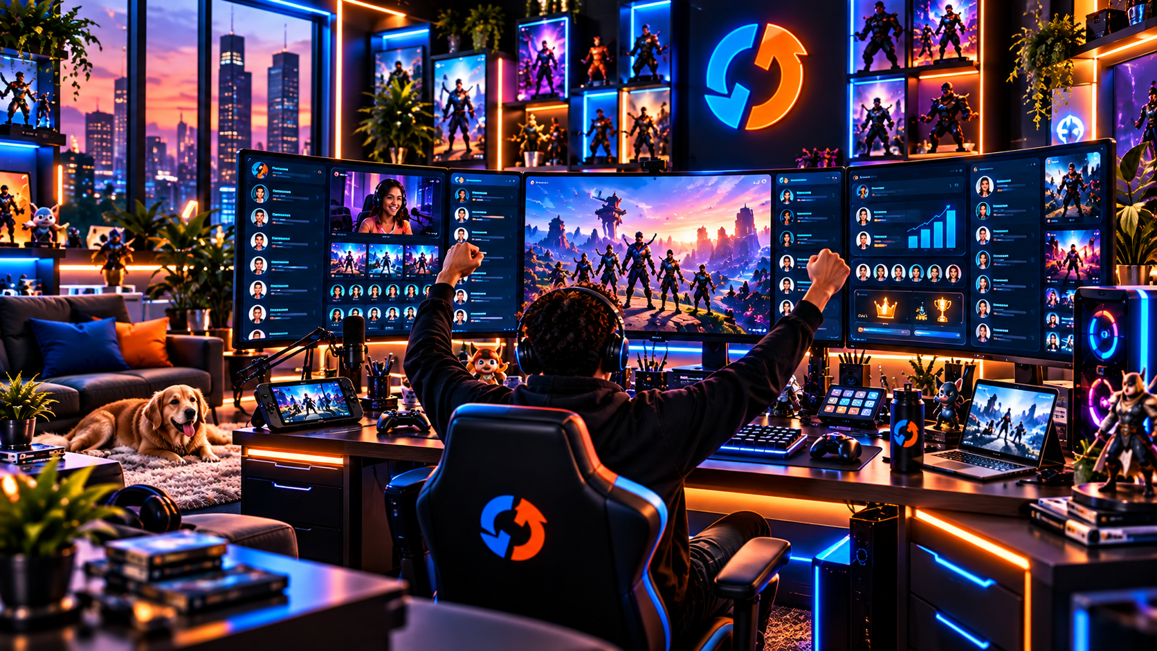 TradeUpGames Creator HQ command center — the one platform for community, content, and commerce