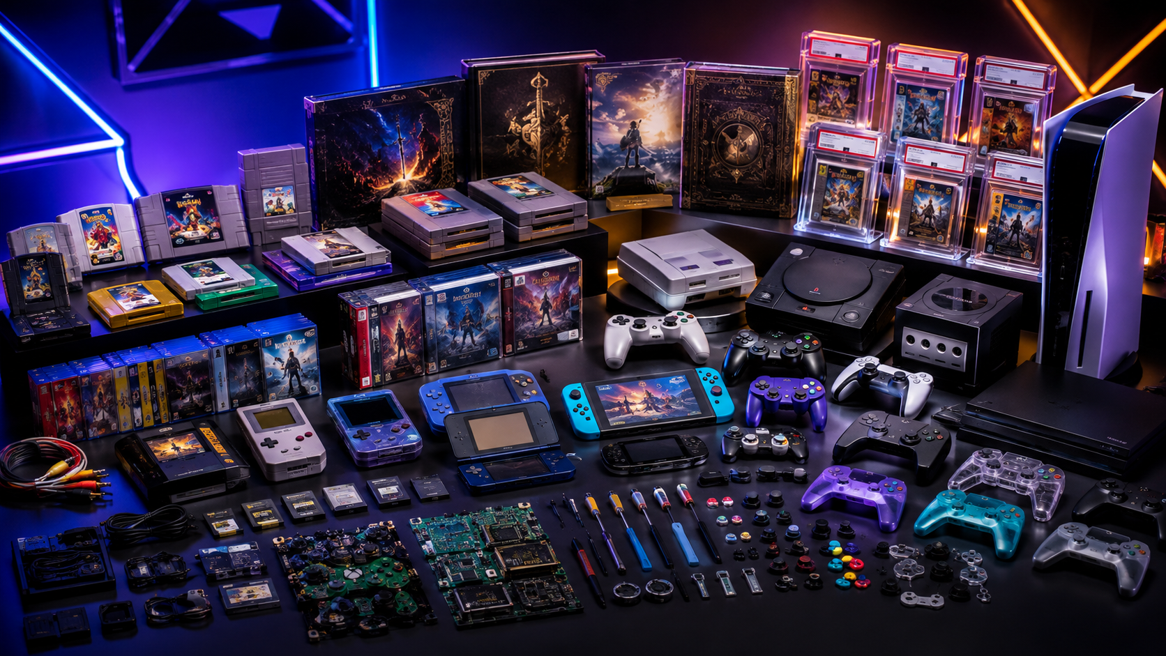 What You Can Trade — retro and modern gaming items, consoles, accessories, and parts