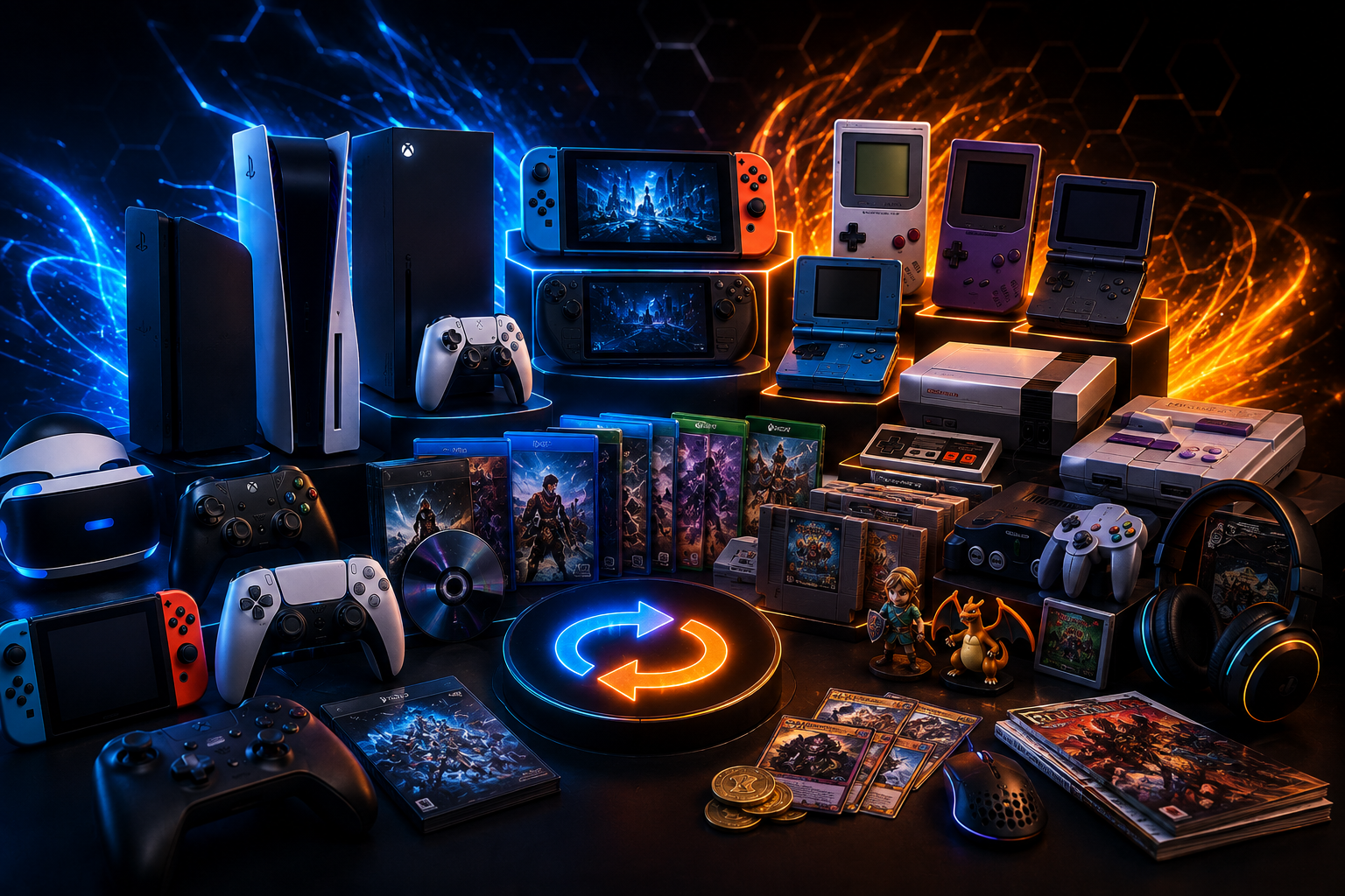 What you can trade — games, consoles, accessories, retro classics and collectibles