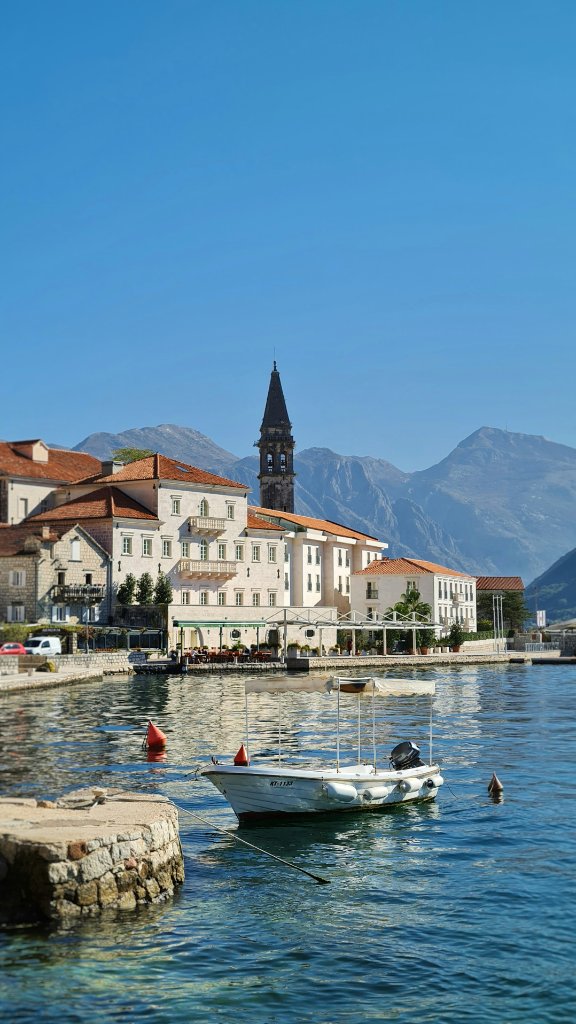 Budva old town from water