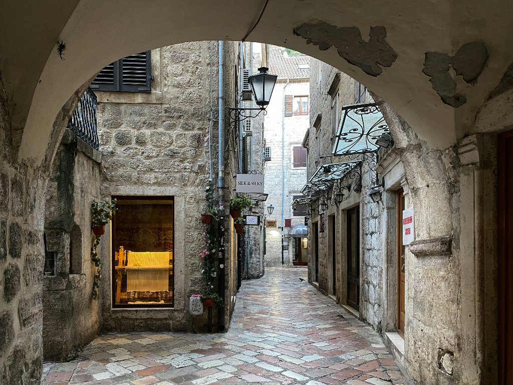 Budva island from water