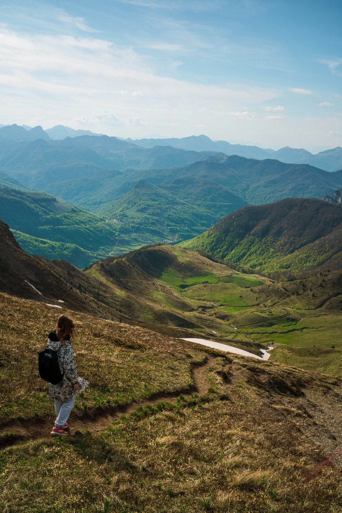 Mountain ridge trail