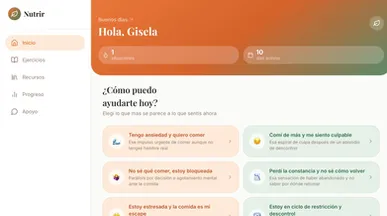 Soporte nutricional-emocional template preview