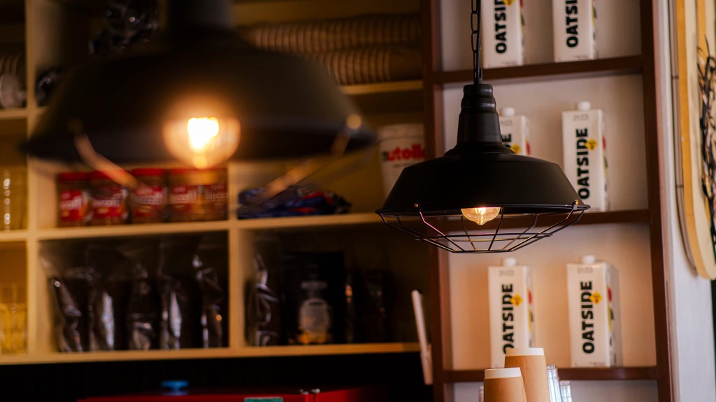 Warm-lit shelves