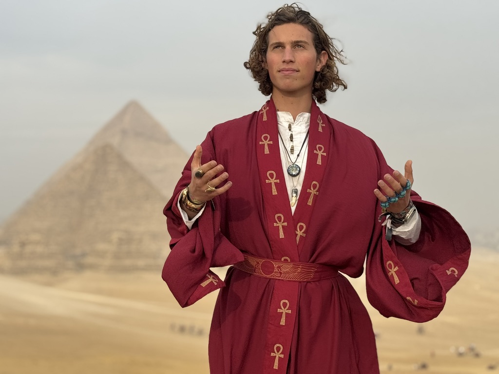Luke Ram at the Great Pyramid, Egypt
