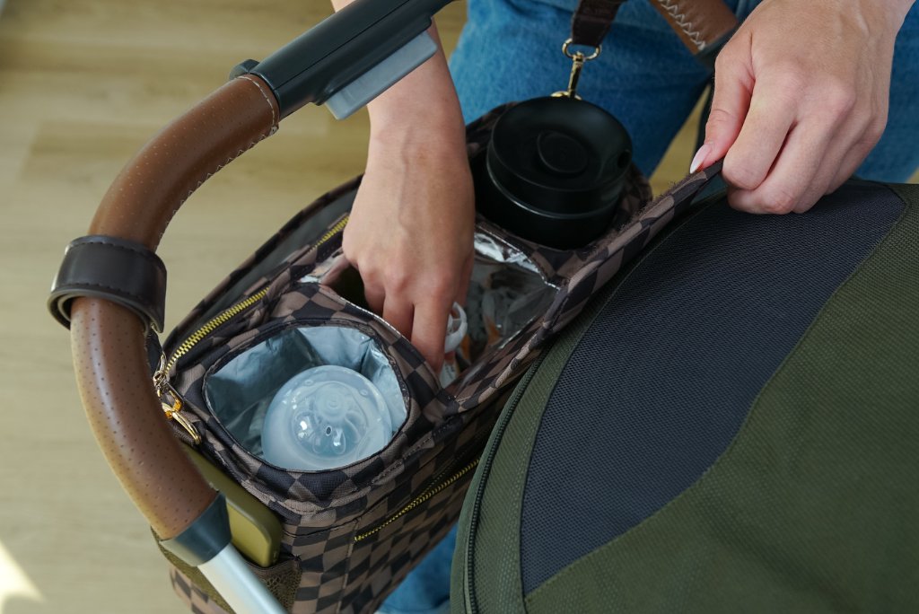 JOONI bag insulated compartment with foil lining for temperature-controlled bottle storage