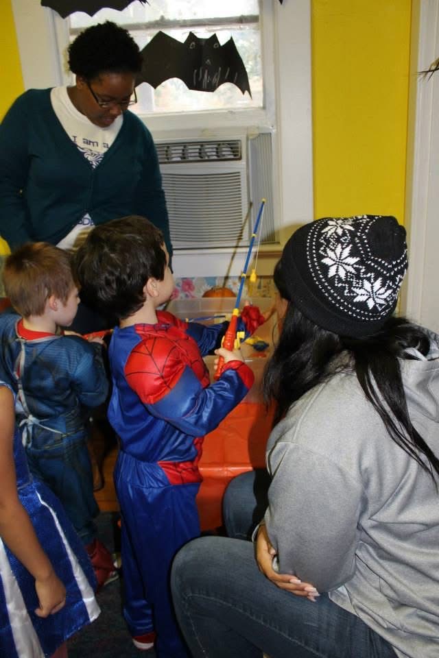 Halloween Trunk or Treat — Spiderman at the Fishing Activity