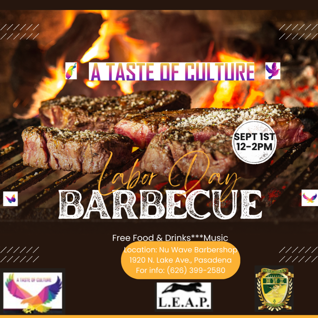 A Taste of Culture — Labor Day Barbecue Flyer