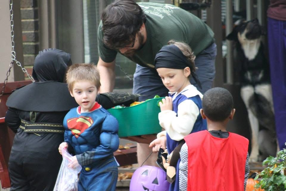 Halloween Trunk or Treat — Superman Trick-or-Treating
