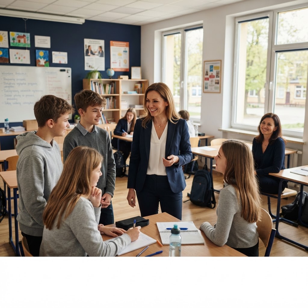 Students during a practitioner meeting in class