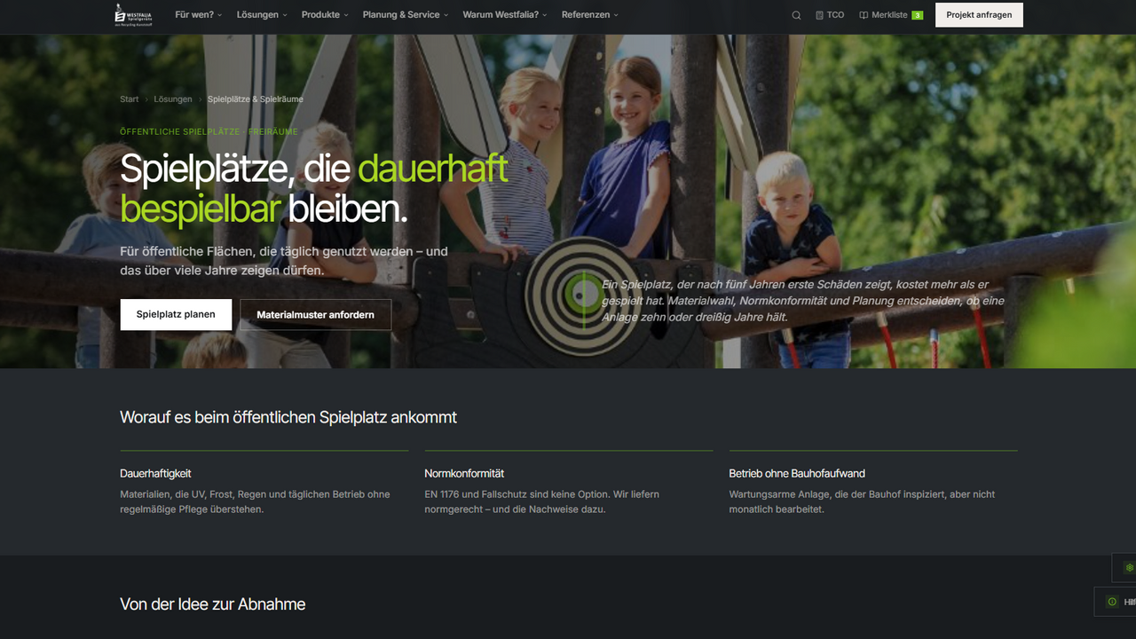 Website Grundgerüst template preview