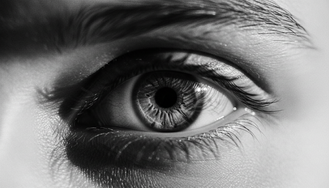 Close-up of human eye representing emotional intelligence