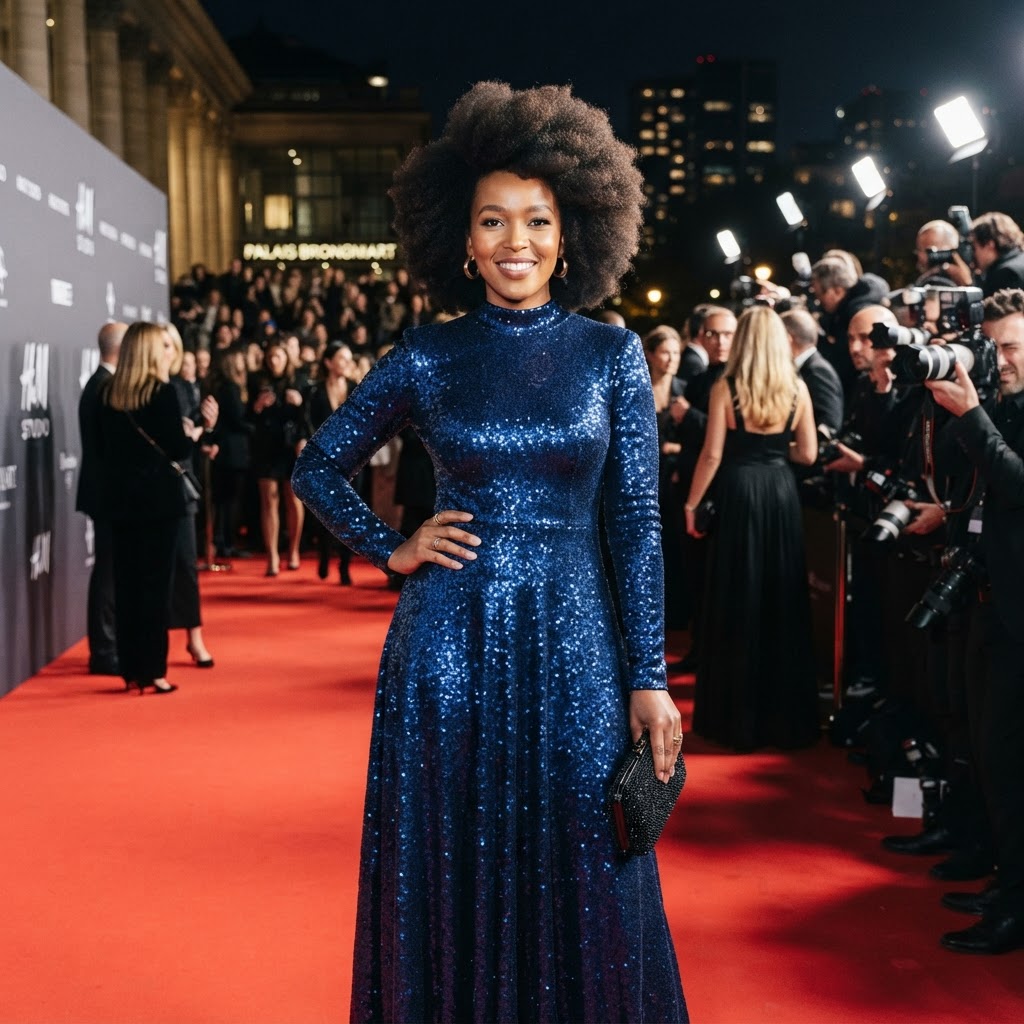 Nomalanga Shozi Revives Signature Afro at Paris Fashion Event