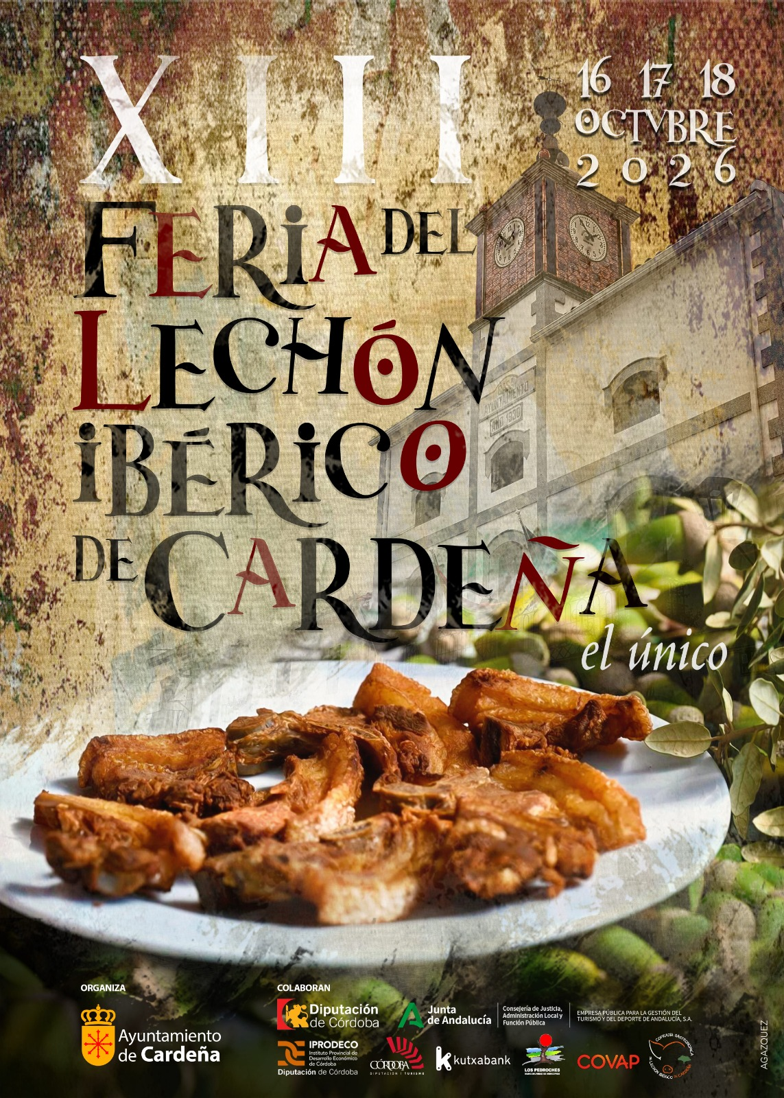 XIII Feria del Lechón Ibérico de Cardeña — Cartel oficial