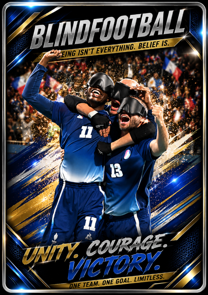 Blind Football — Unity. Courage. Victory.