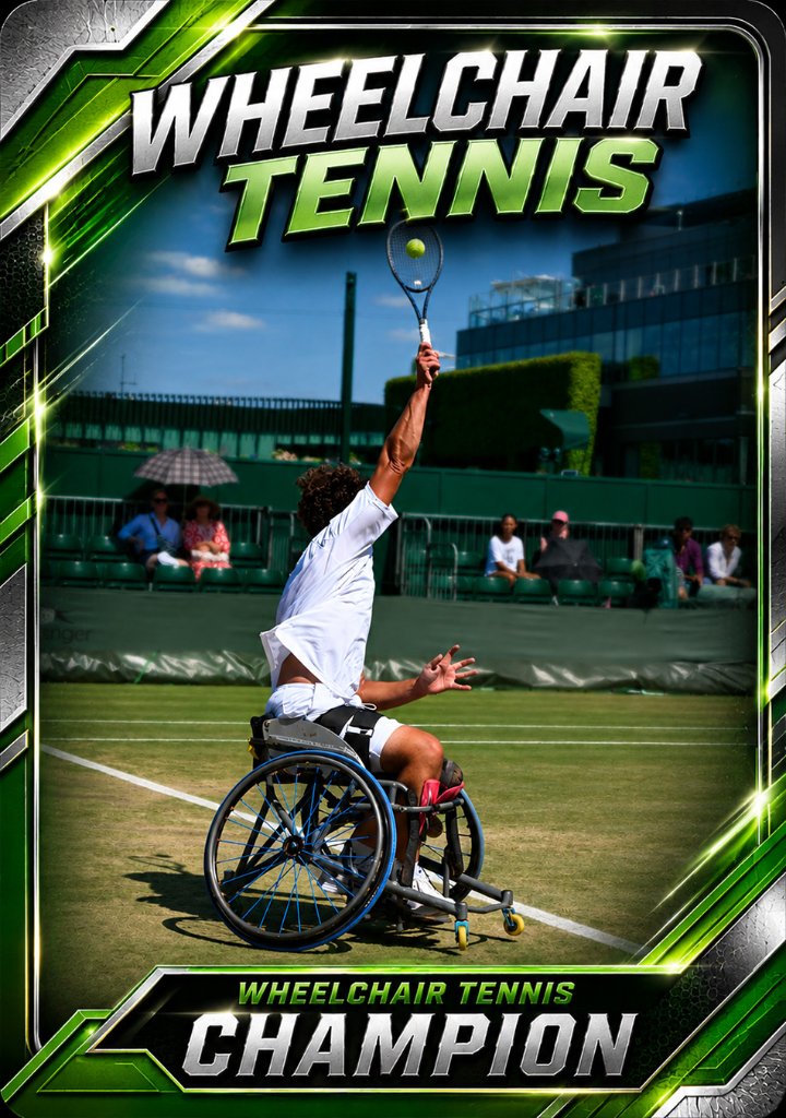Wheelchair Tennis Champion Card