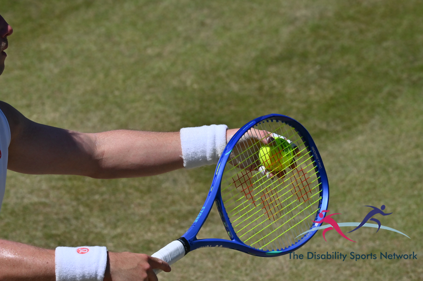 Wimbledon 2026 — 7th July · Wheelchair Tennis serve close-up