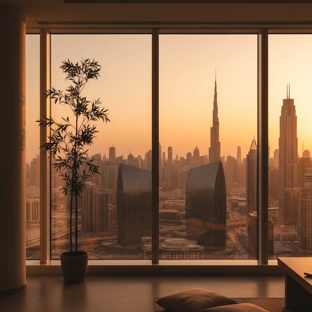 Dubai at golden hour — hope and new beginnings