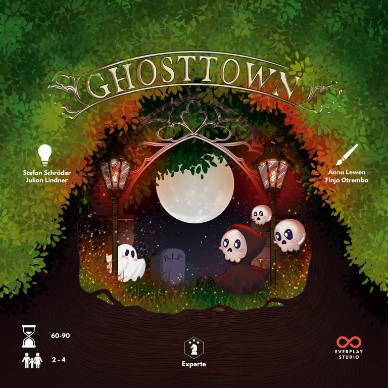 Cover des Brettspiels Ghosttown von Everplay Studio.
