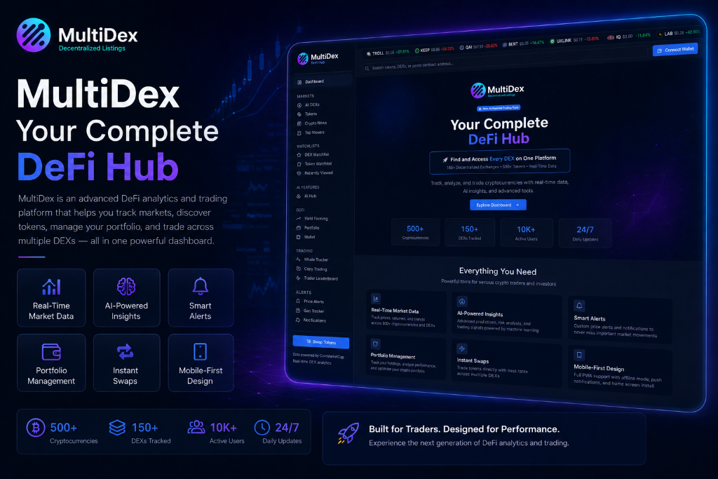 MultiDex DeFi Analytics Platform