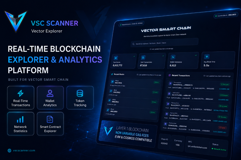 VSC Scanner Blockchain Explorer Platform
