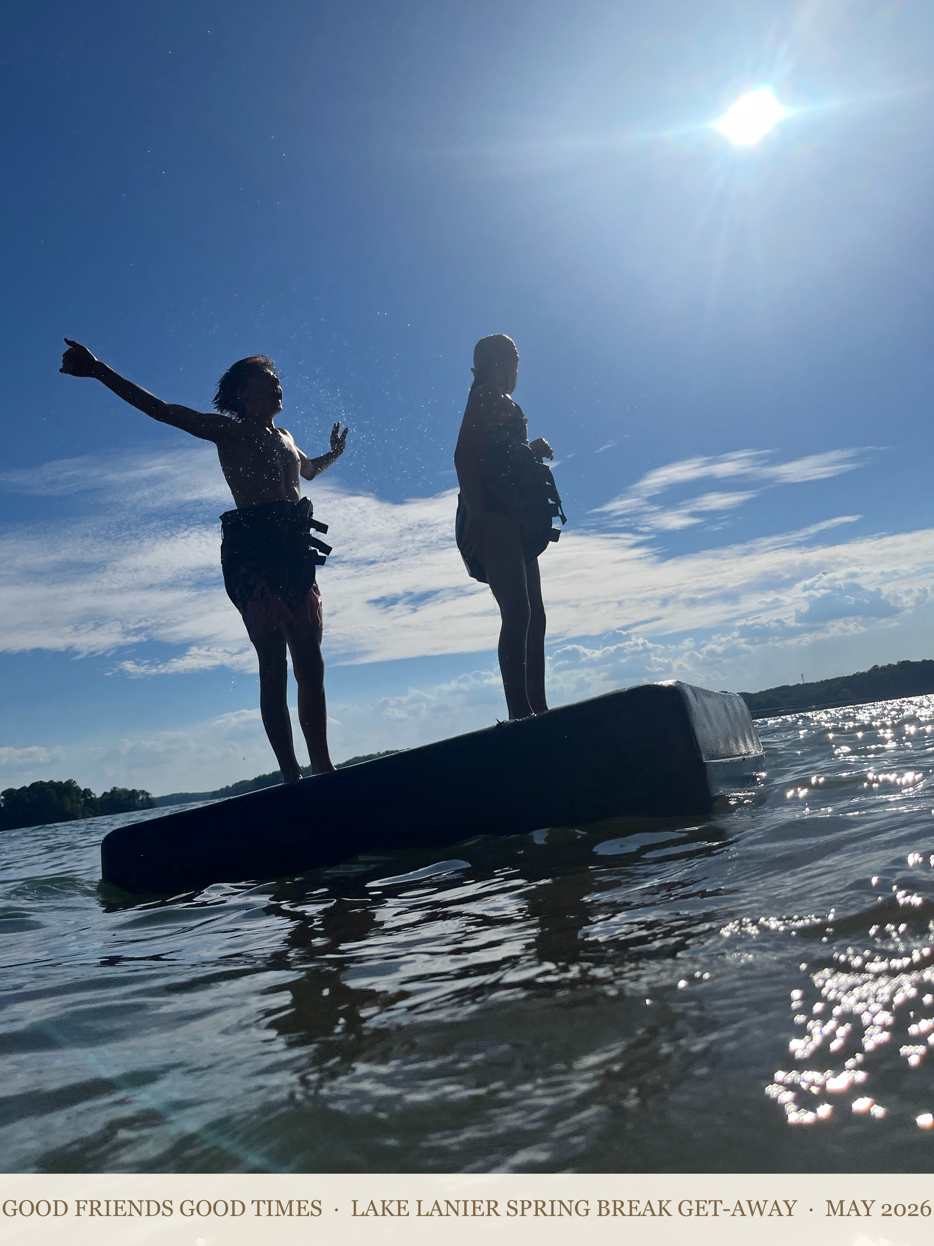 On the water