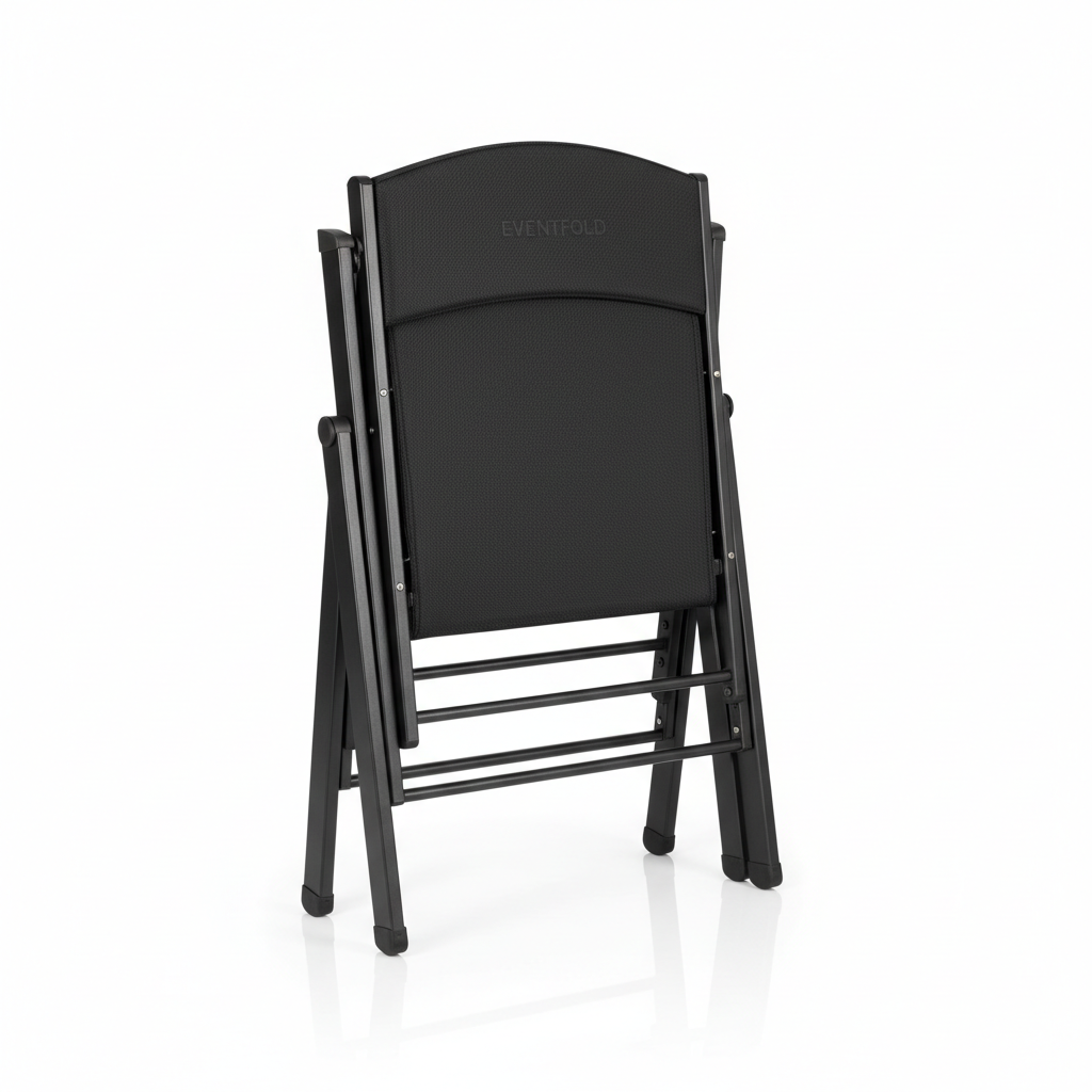 Black Folding Chairs - grill rental add-on for tailgate events