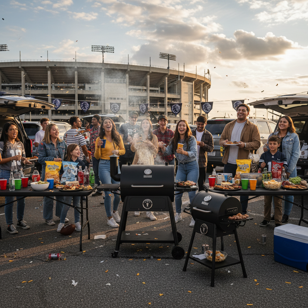 Group tailgating at game day