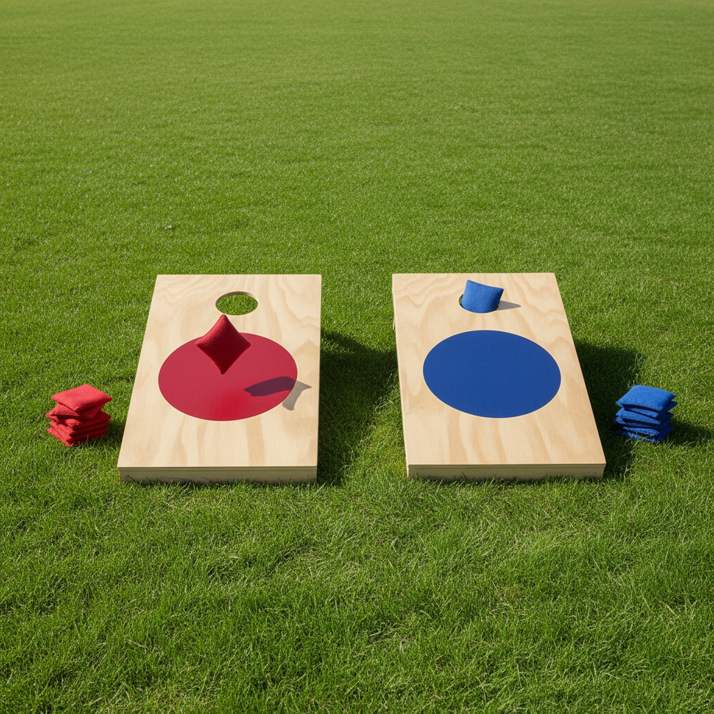Cornhole Game Set - grill rental add-on for tailgate events