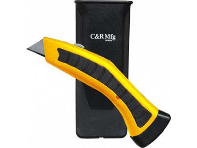 C & R Manufacturing QC24 Quick Change Knife with Rubber Grip Handle - CR-QC24 