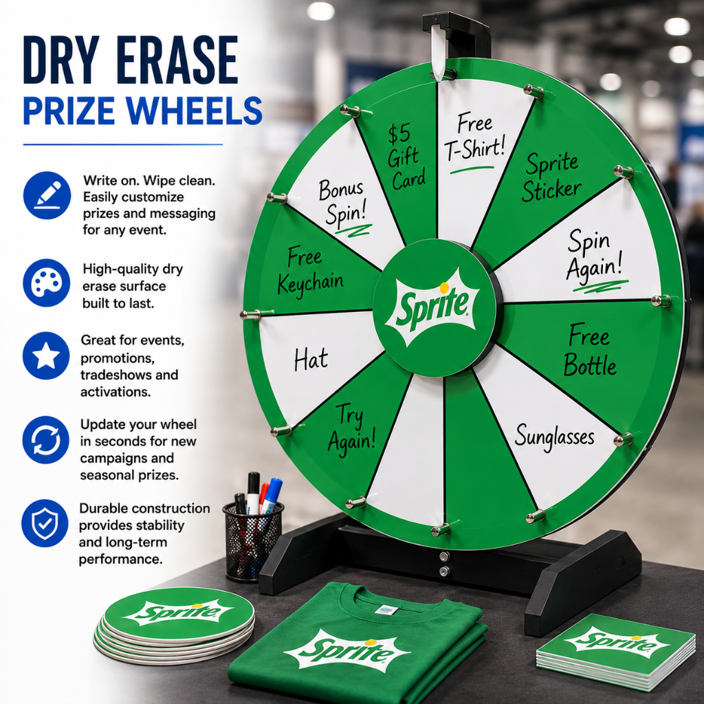 Dry Erase Prize Wheels