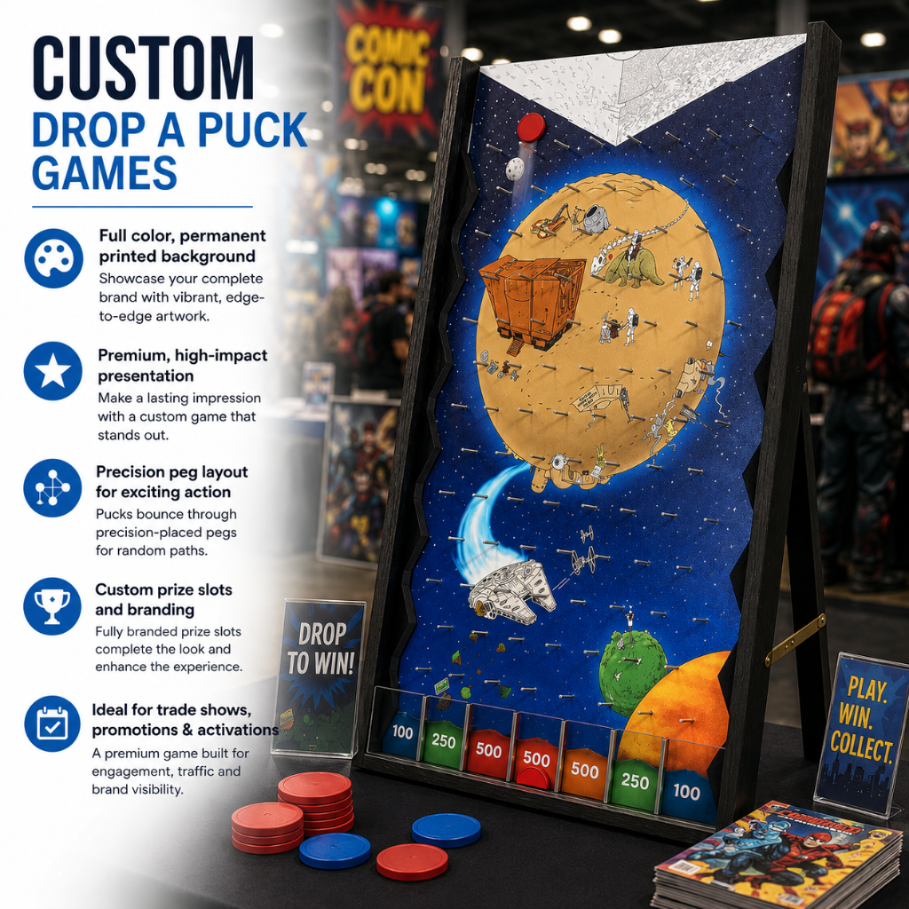 Custom Drop A Puck Games