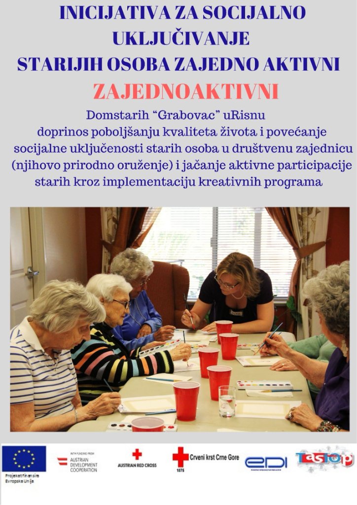Poster – Zajedno aktivni (Crveni krst CG)