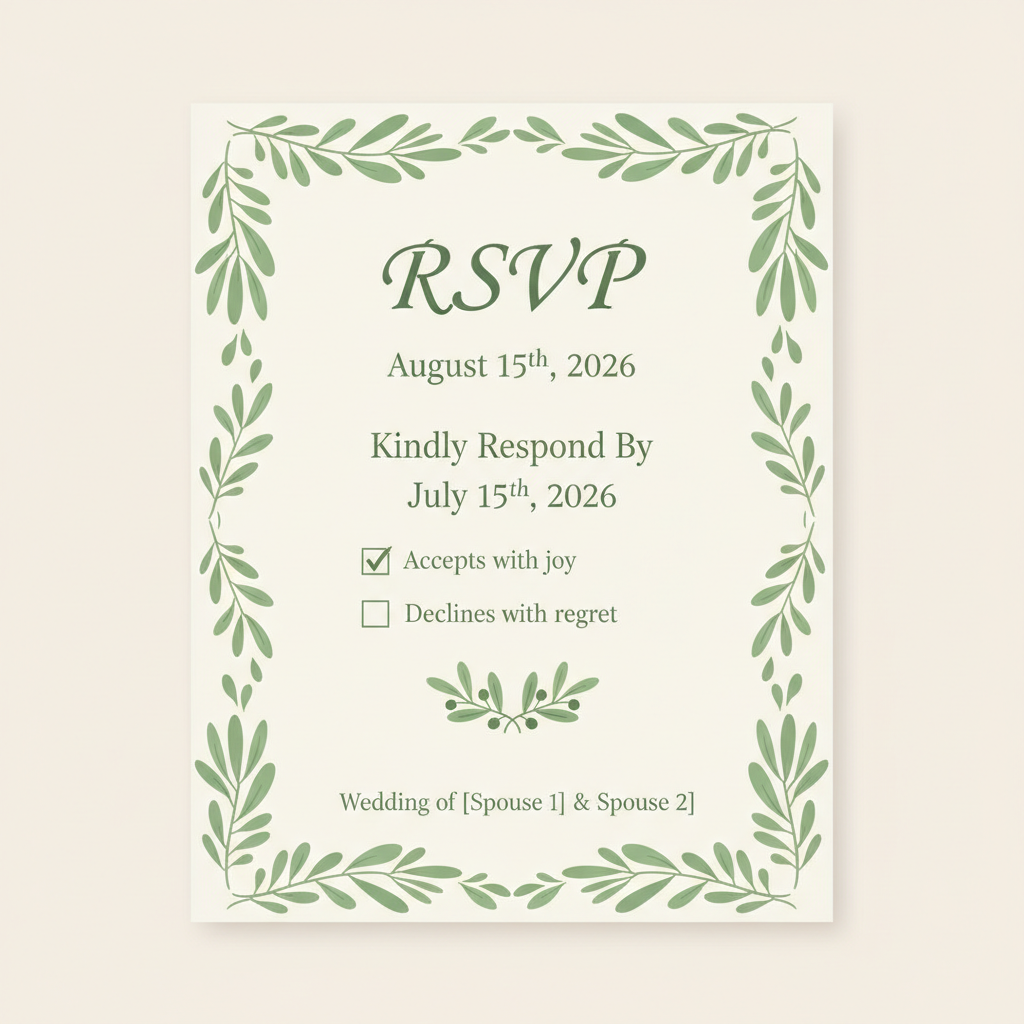 RSVP Card