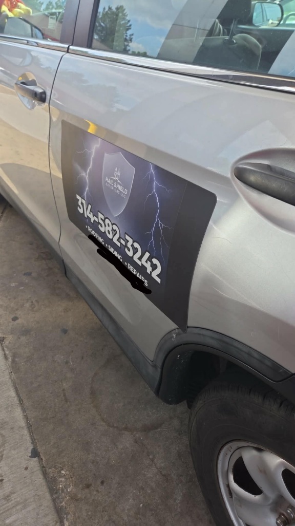 Hail Shield Magnet · Company Vehicle